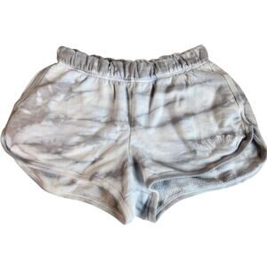 Victoria's Secret PINK Gray Marble Fleece Low Rise Micro Shorts Pockets - Small
